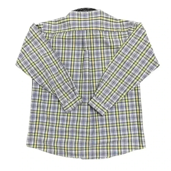 Cinch Button Down Shirt Blue Green Plaid Size Large Men’s Western Country Cowboy - Picture 2 of 15